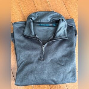 Perry Ellis Men's Gray Quarter Zip